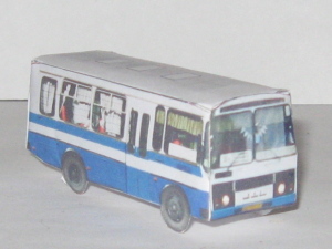 ПАЗ-3205 №692 - бумажная модель.