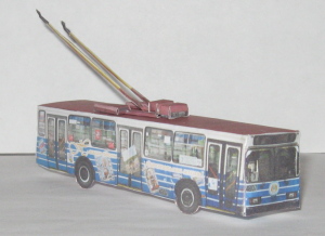 Бумажная модель троллейбуса 4807