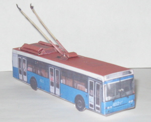 Бумажная модель троллейбуса МТРЗ