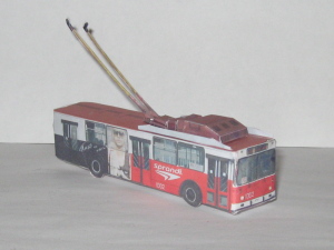 Бумажная модель троллейбуса МТРЗ-6223 №1002