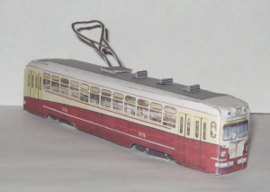 Модель трамвая МТВ-82А