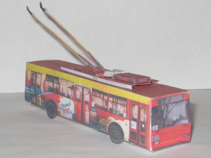 Бумажная модель троллейбуса №4513