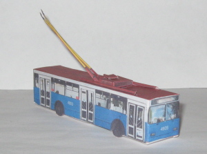 Бумажная модель троллейбуса ВМЗ-375
