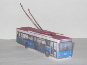 Бумажная модель троллейбуса ВМЗ-475